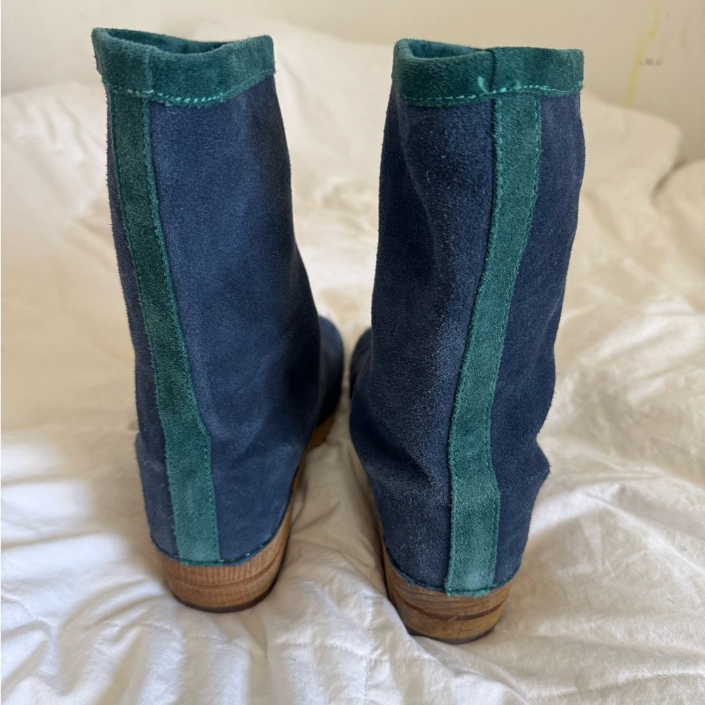 Sanita Blue Suede Boots, size 38 - Picture 9 of 10